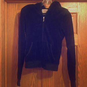 Vintage juicy couture black velour tracksuit